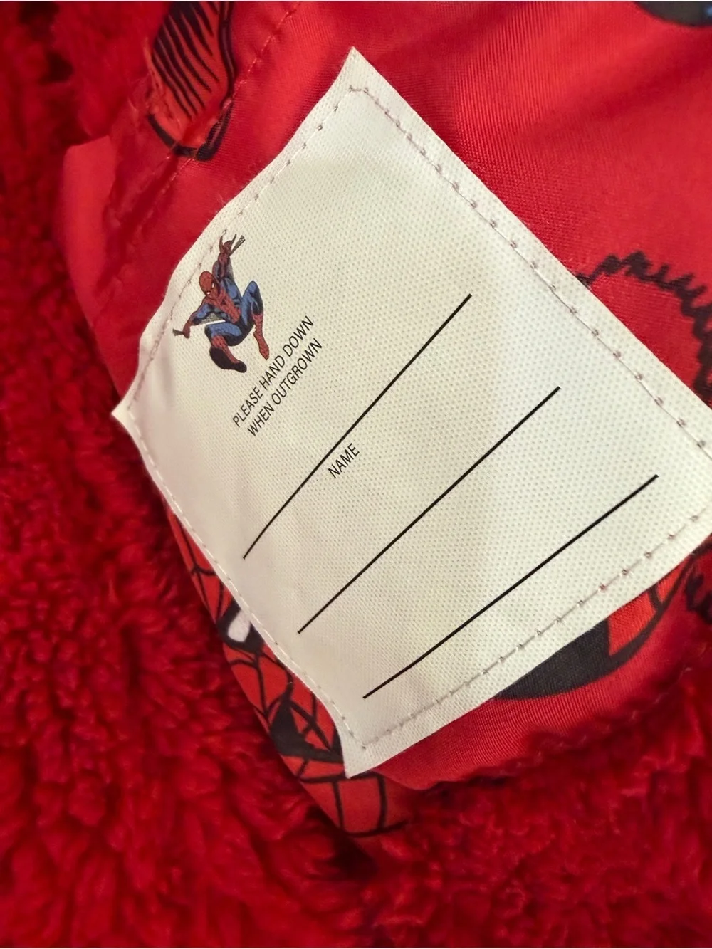 Marvel Spider-Man Red & Blue Puffer Jacket for Kids